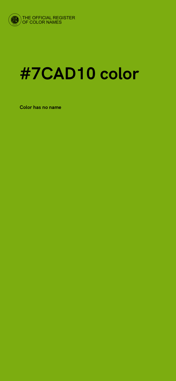 #7CAD10 color image