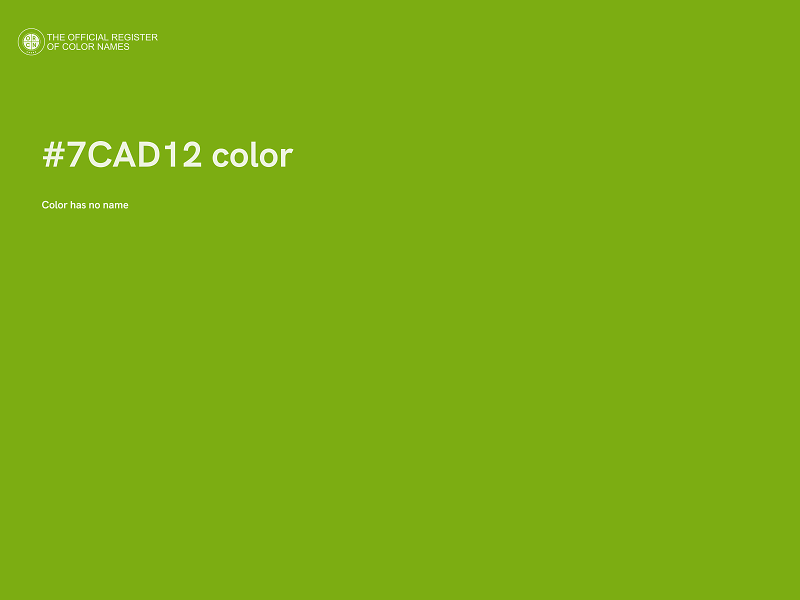 #7CAD12 color image