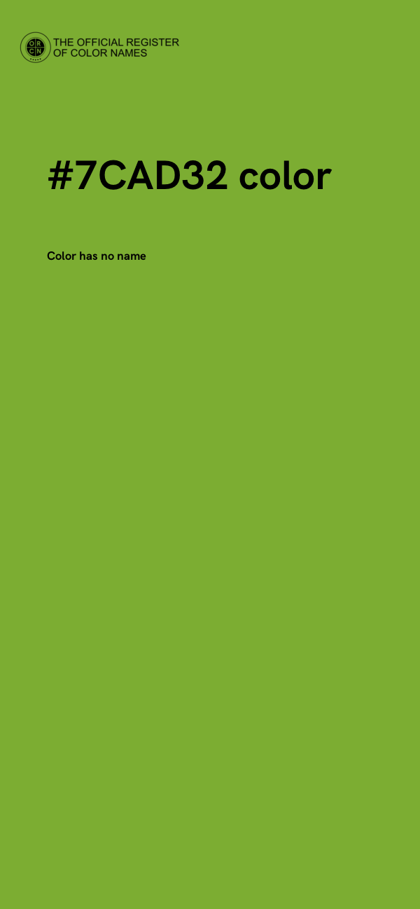#7CAD32 color image