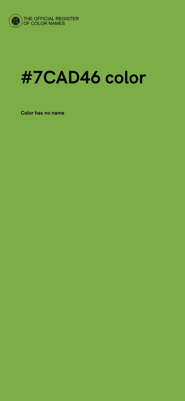 #7CAD46 color image