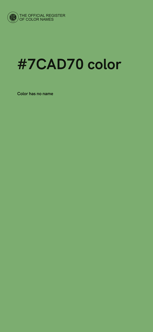 #7CAD70 color image