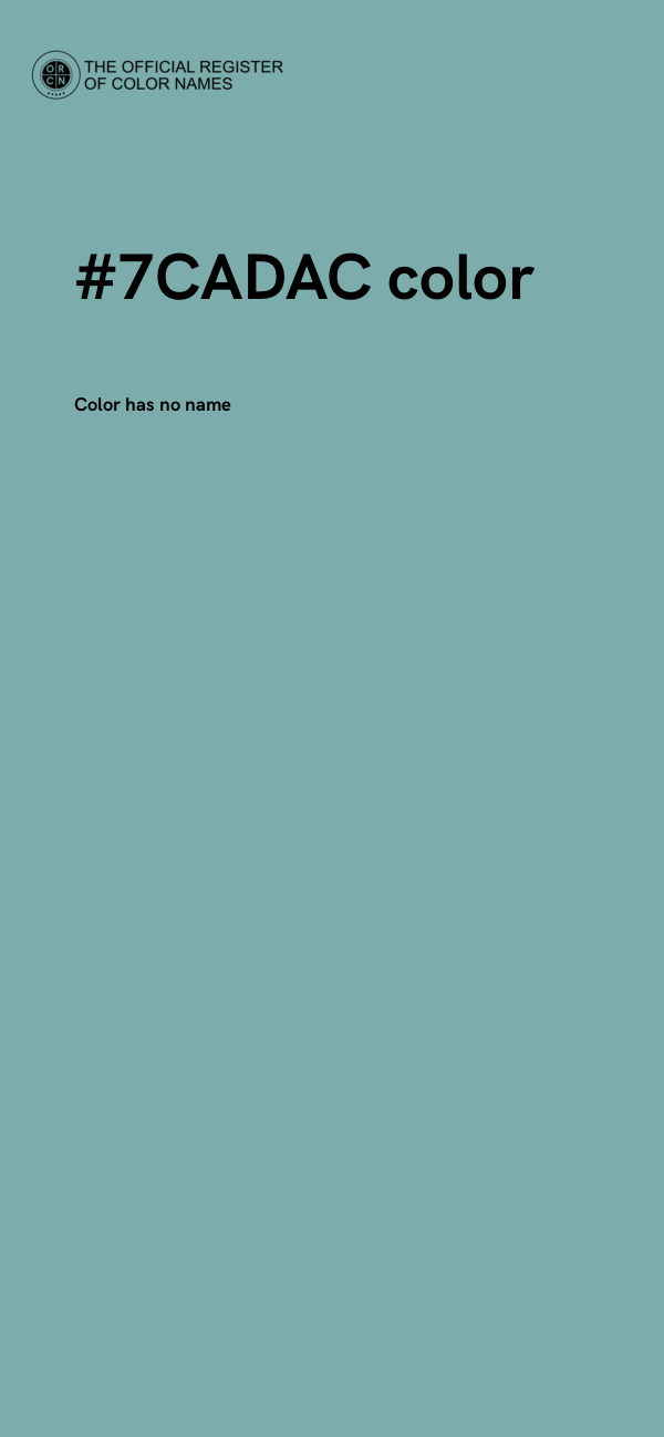 #7CADAC color image
