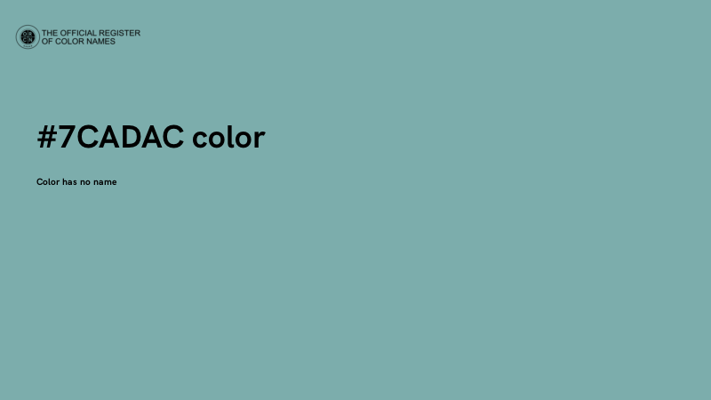 #7CADAC color image