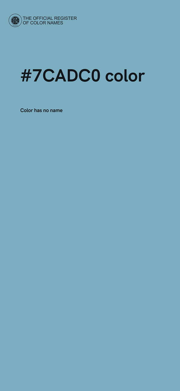 #7CADC0 color image