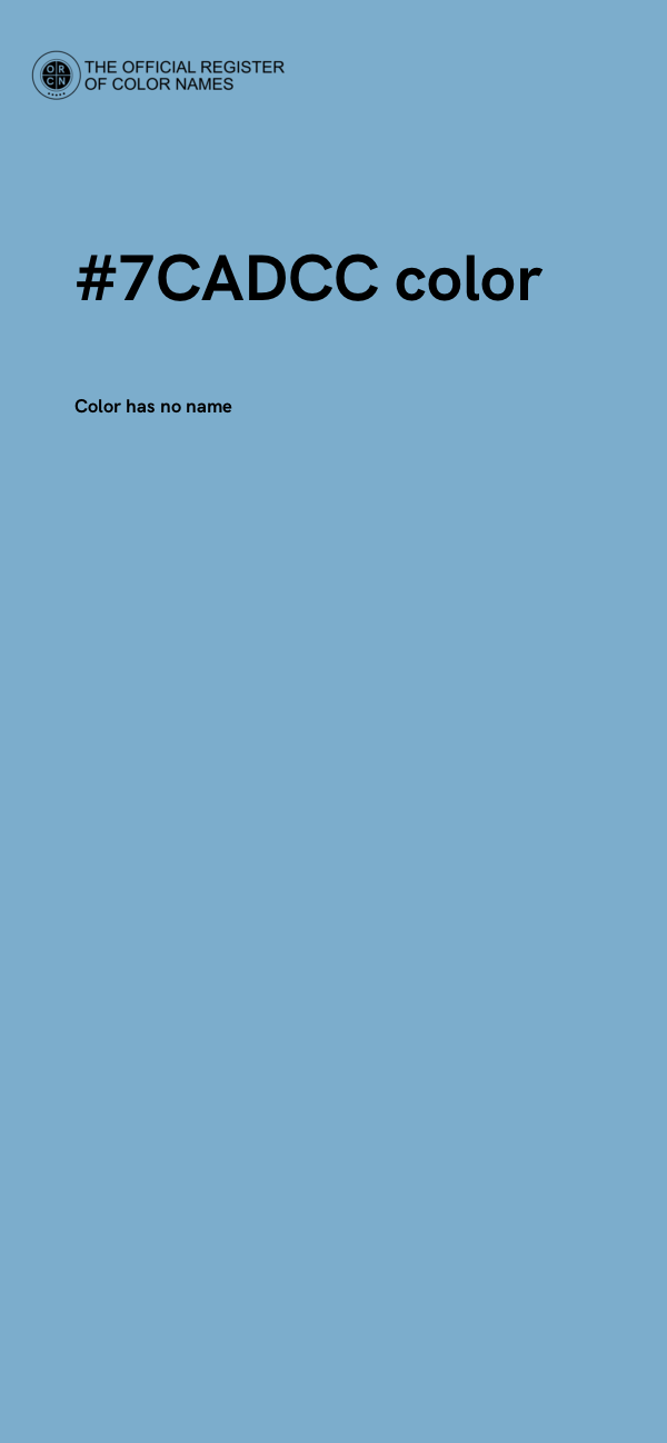 #7CADCC color image