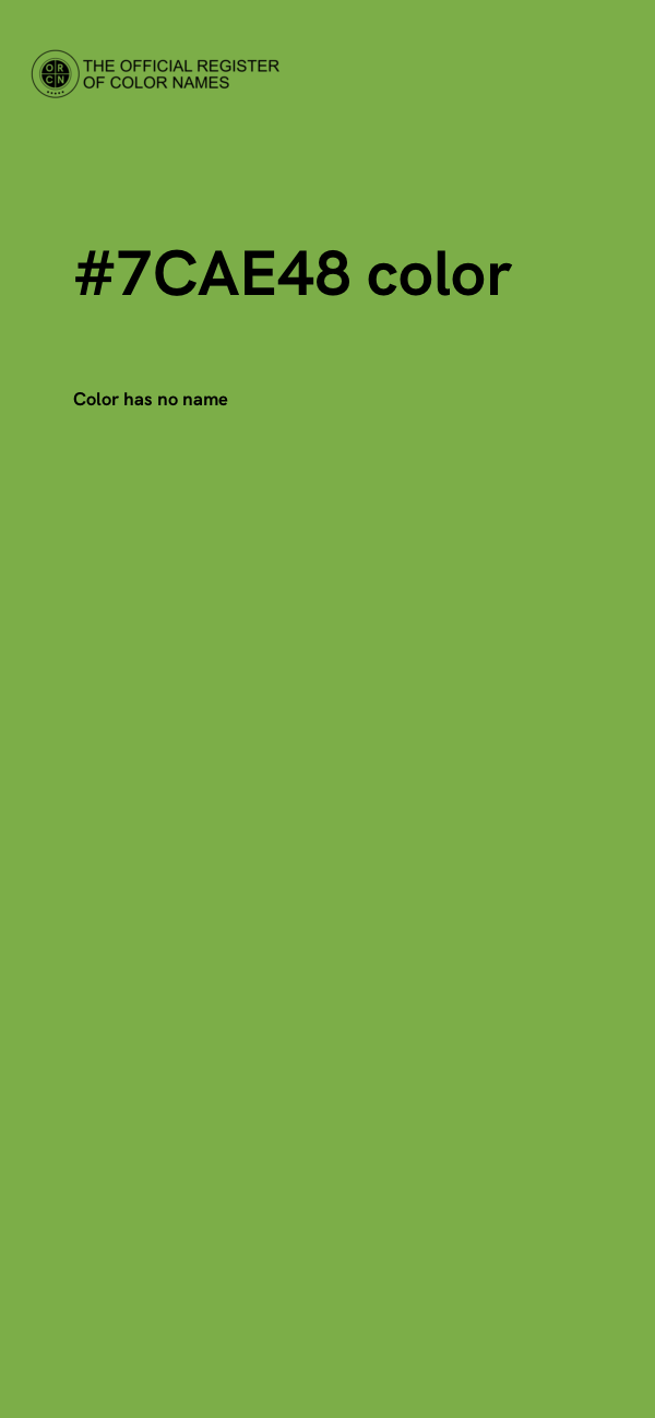#7CAE48 color image