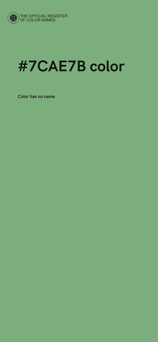 #7CAE7B color image
