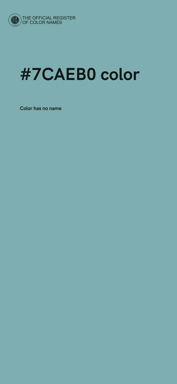#7CAEB0 color image