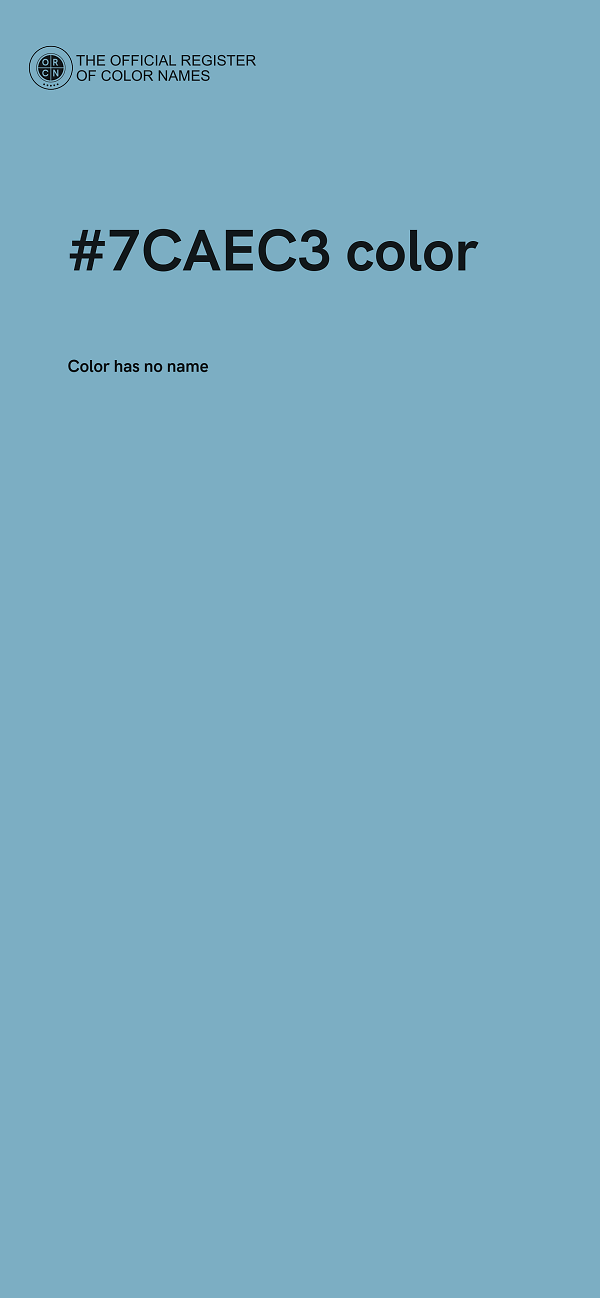 #7CAEC3 color image