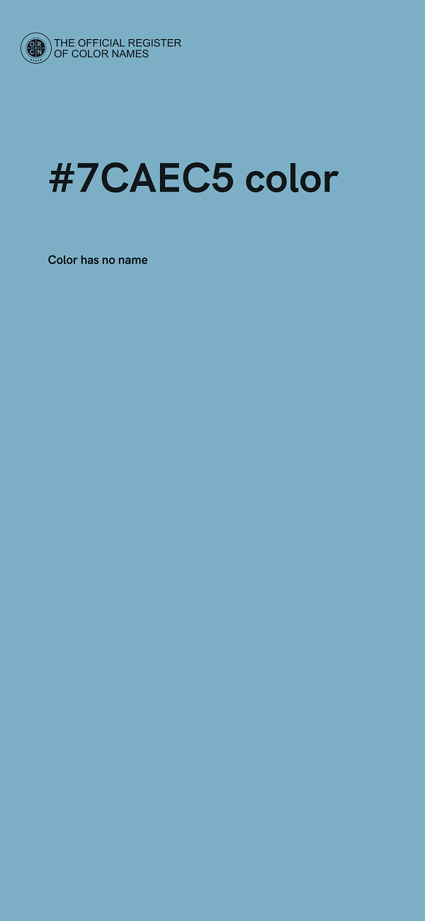 #7CAEC5 color image