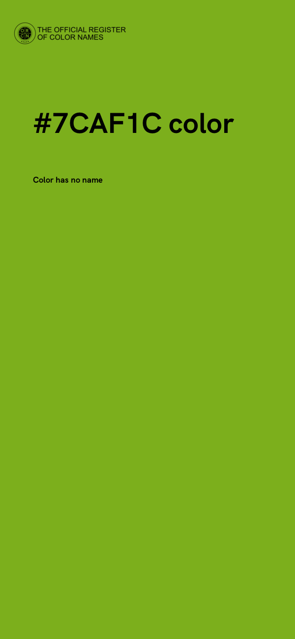 #7CAF1C color image