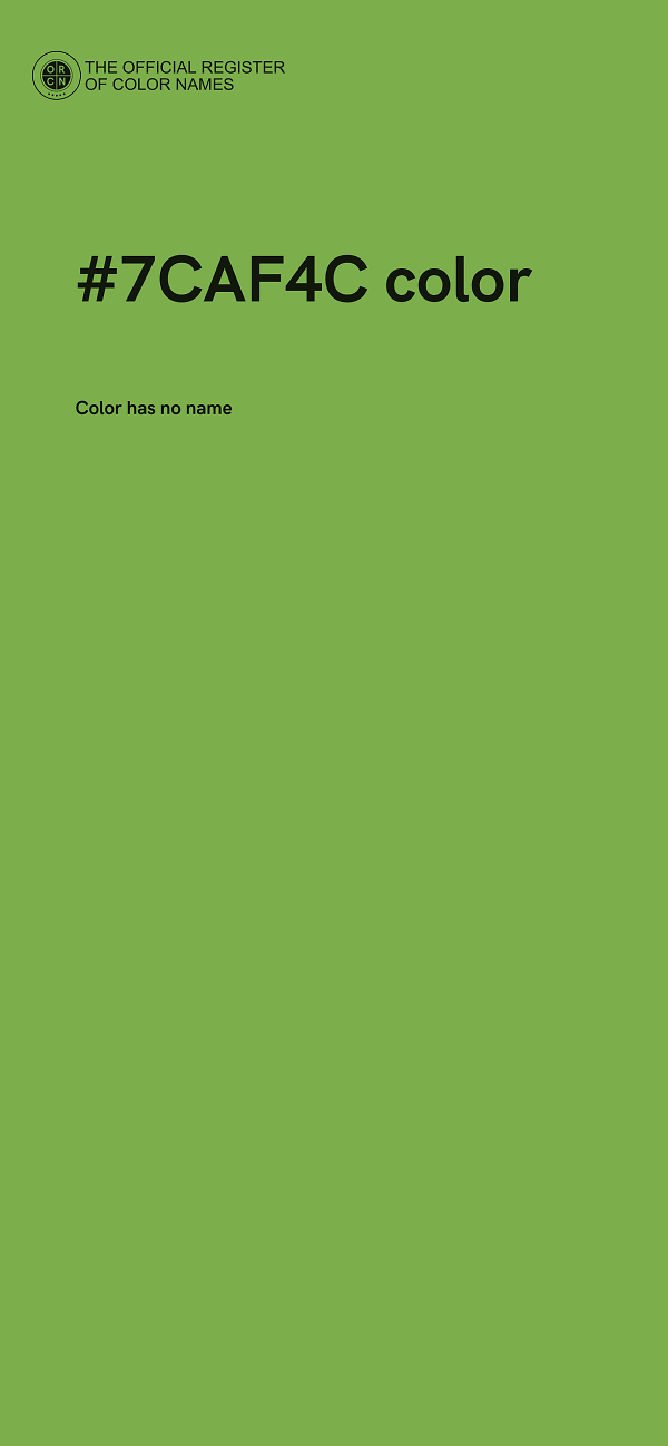 #7CAF4C color image