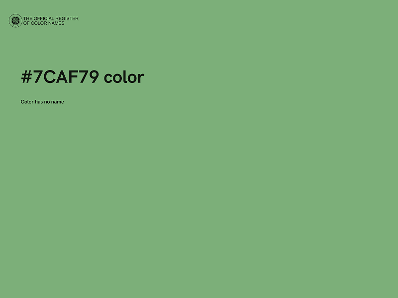 #7CAF79 color image