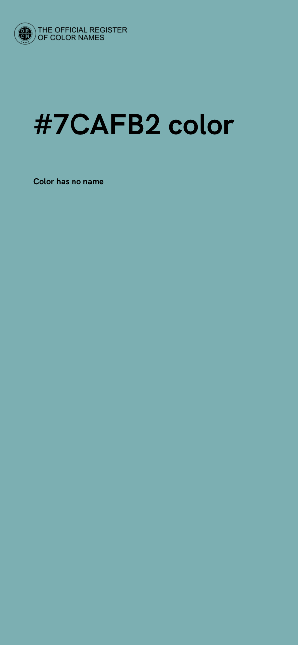 #7CAFB2 color image
