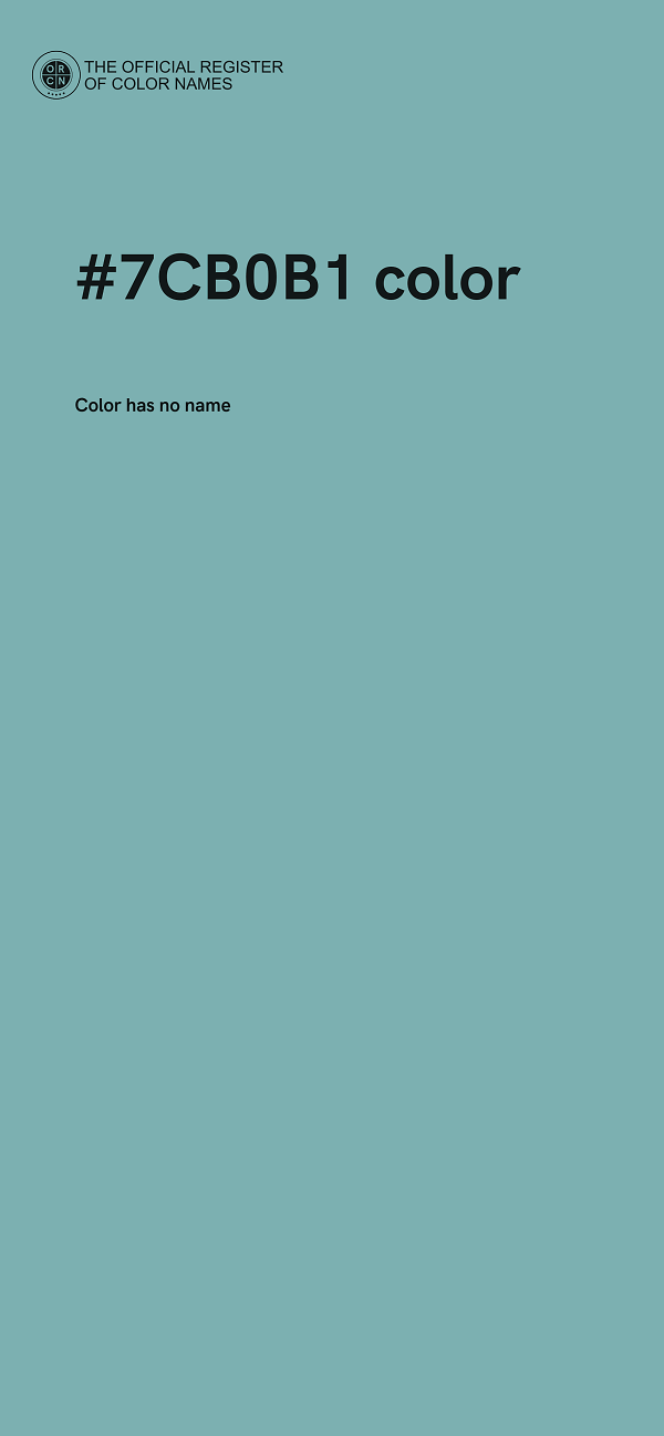 #7CB0B1 color image