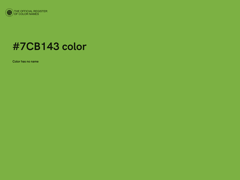 #7CB143 color image