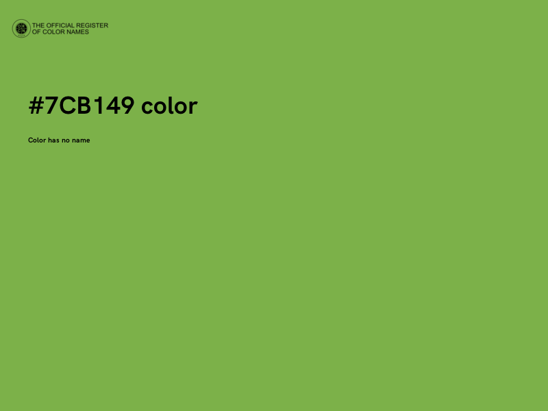 #7CB149 color image