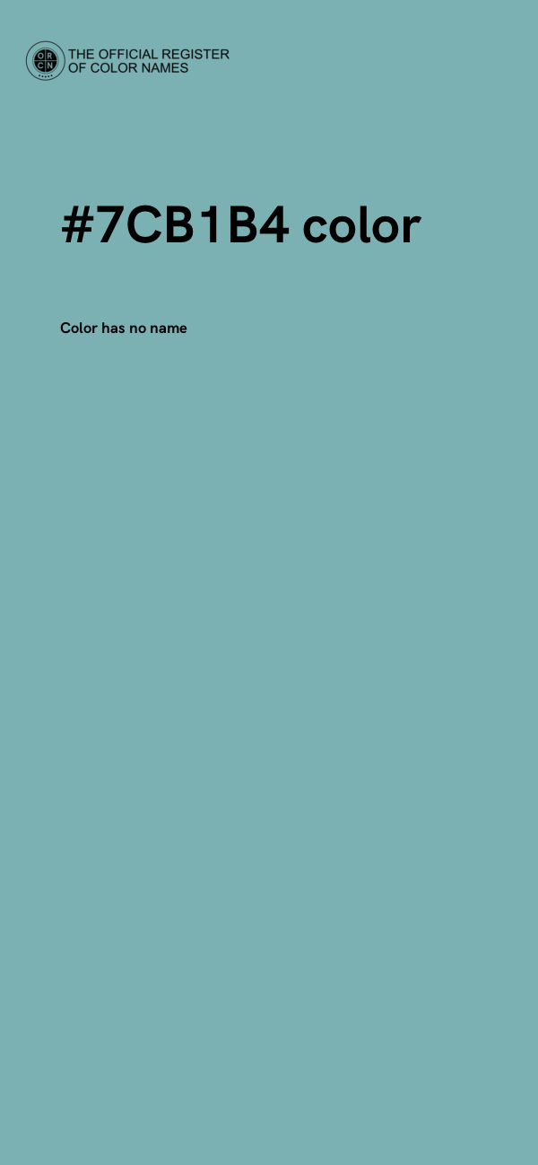 #7CB1B4 color image