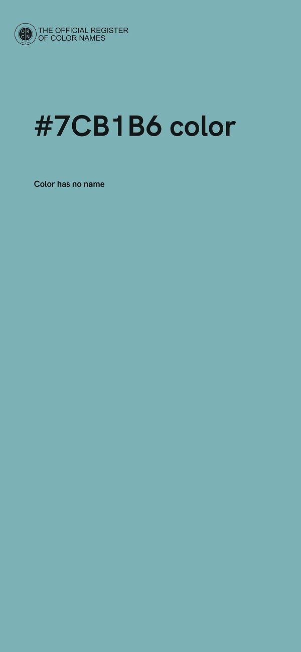 #7CB1B6 color image