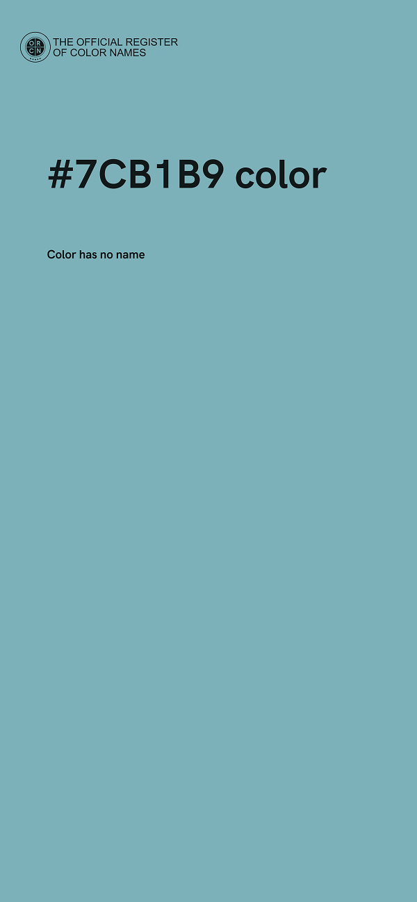 #7CB1B9 color image