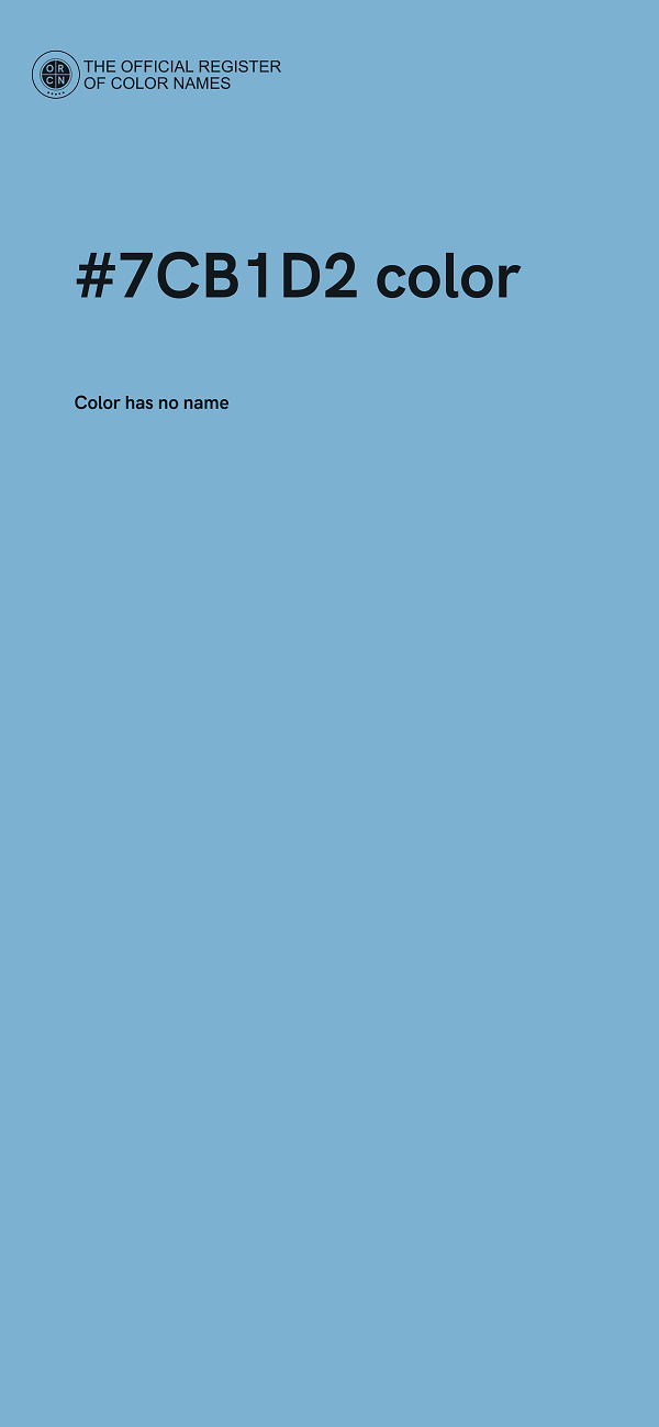 #7CB1D2 color image