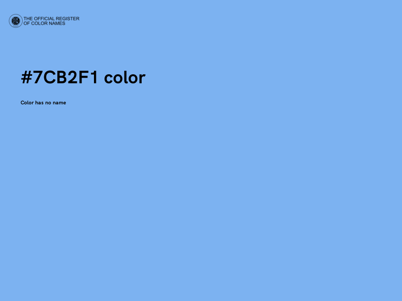 #7CB2F1 color image
