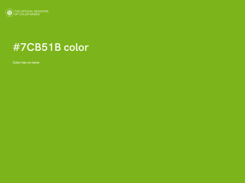 #7CB51B color image