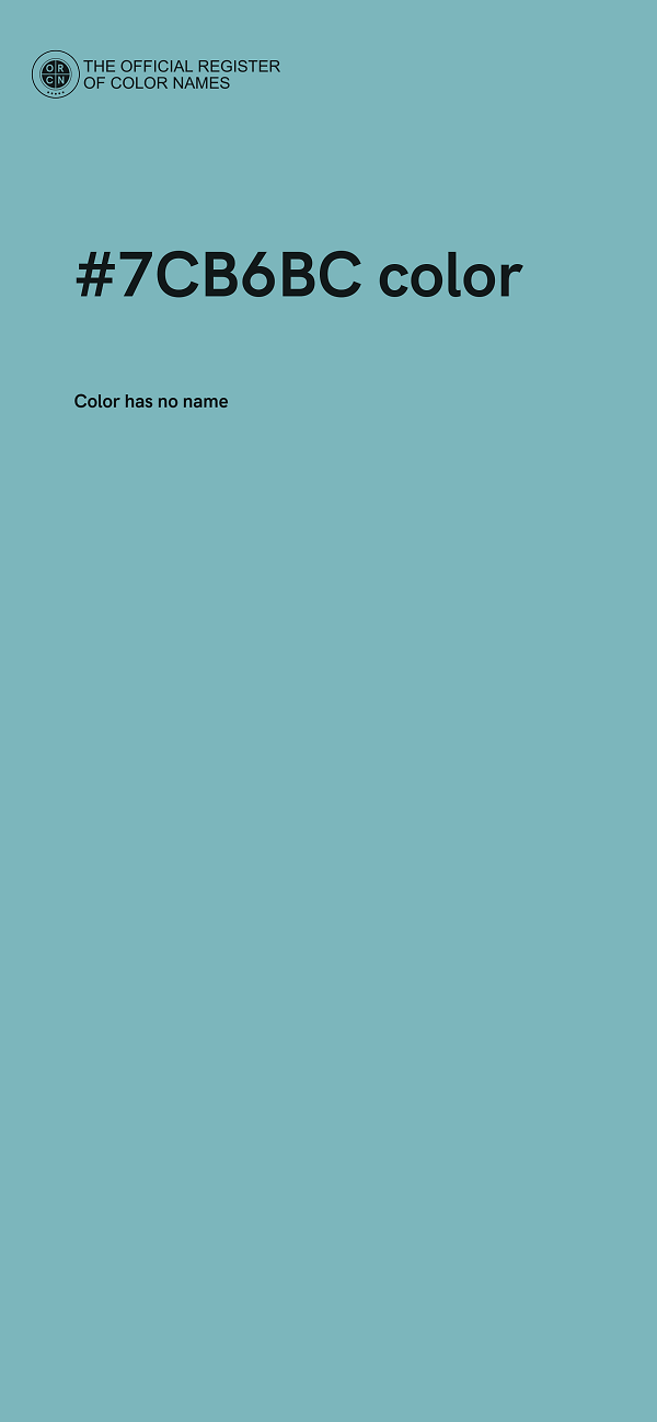 #7CB6BC color image