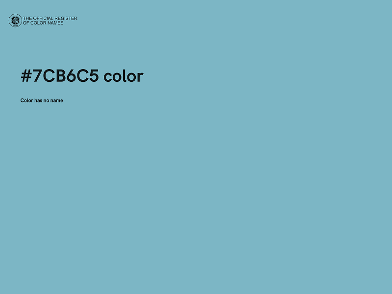 #7CB6C5 color image