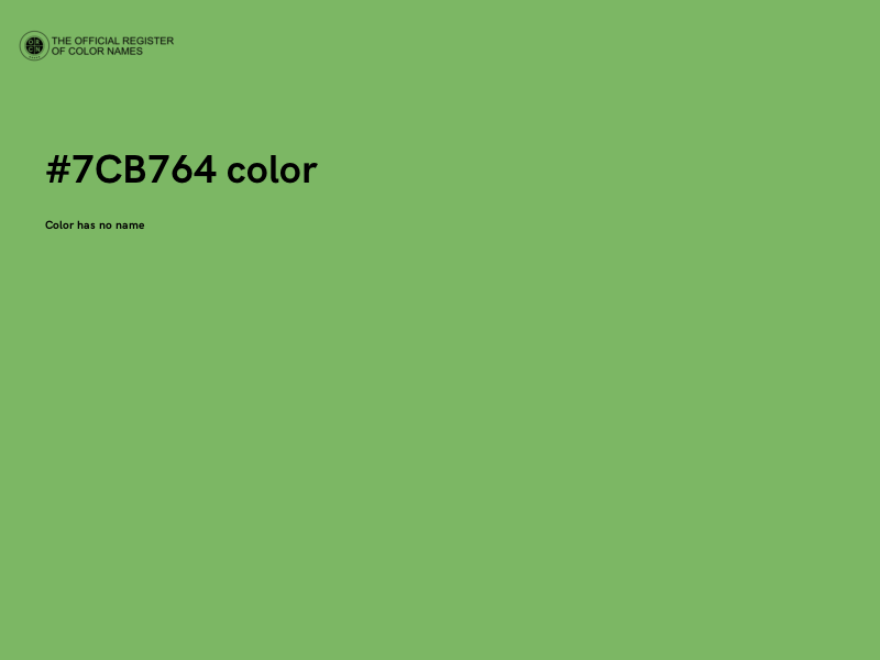 #7CB764 color image
