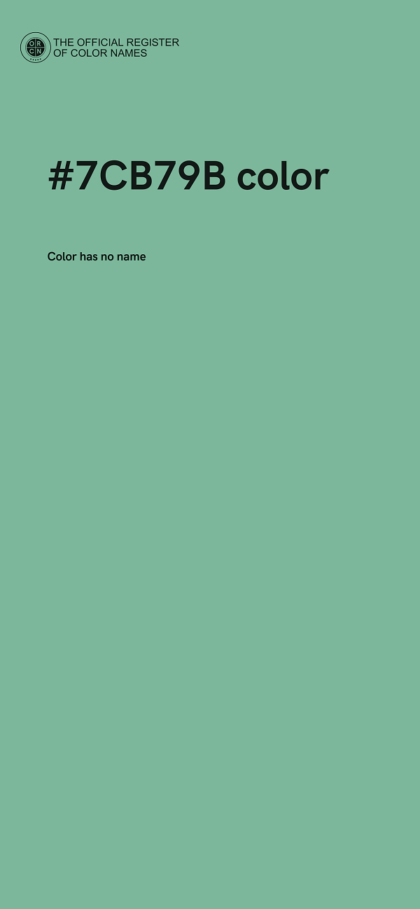 #7CB79B color image