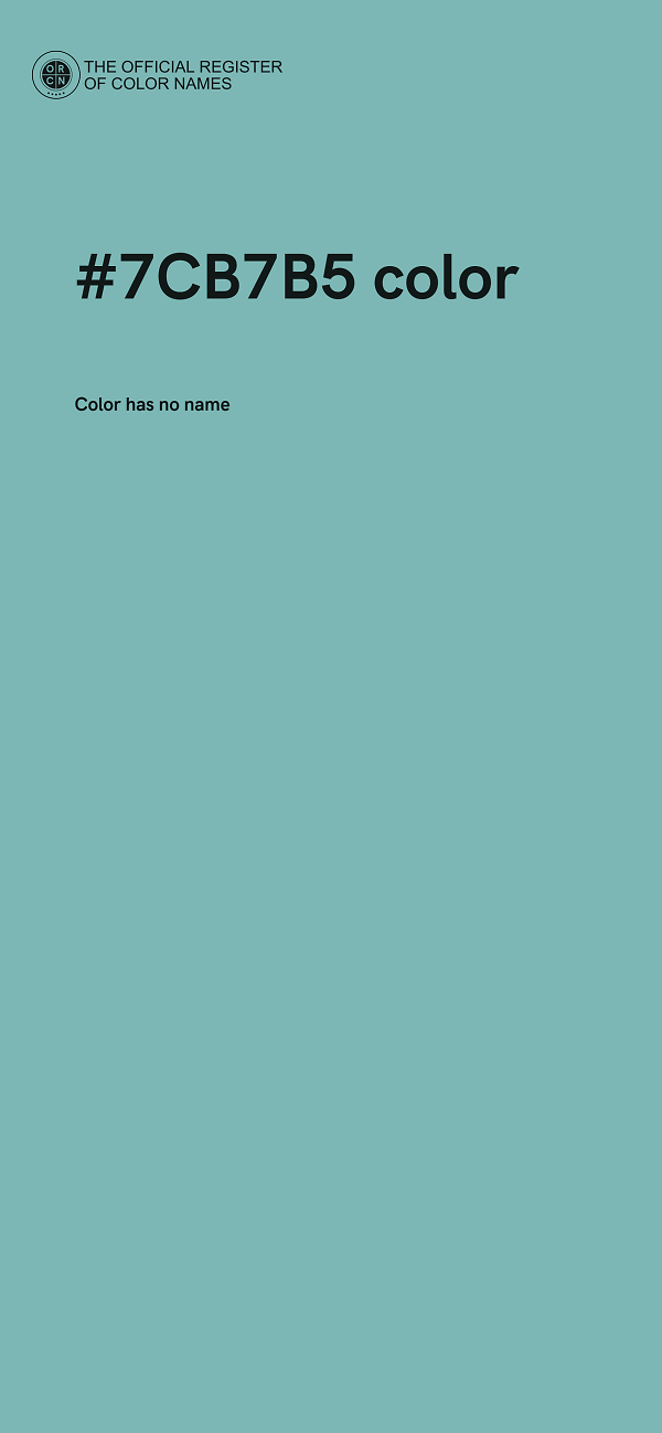 #7CB7B5 color image