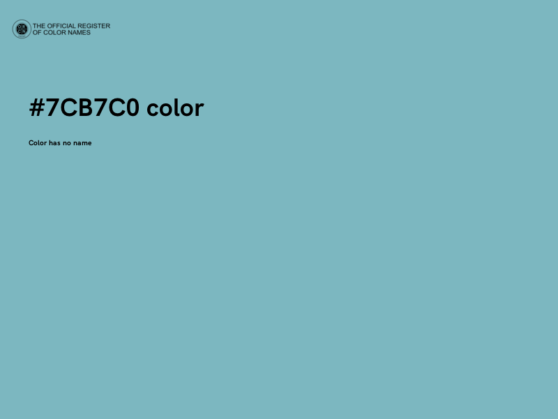 #7CB7C0 color image