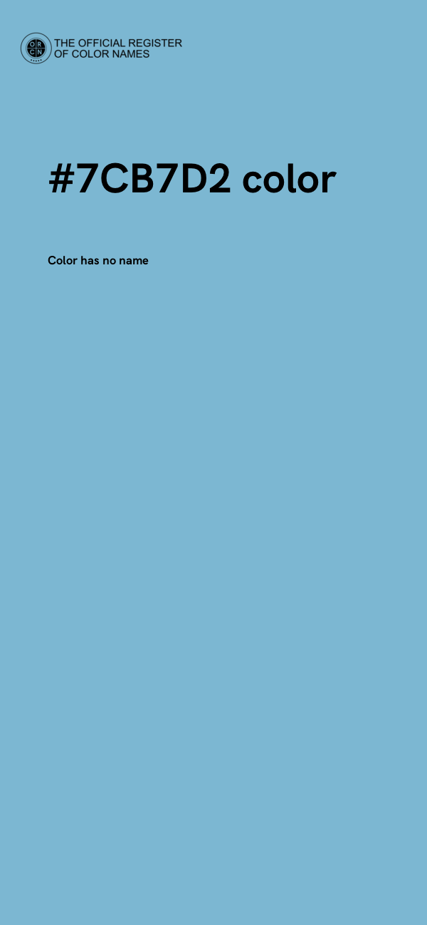 #7CB7D2 color image