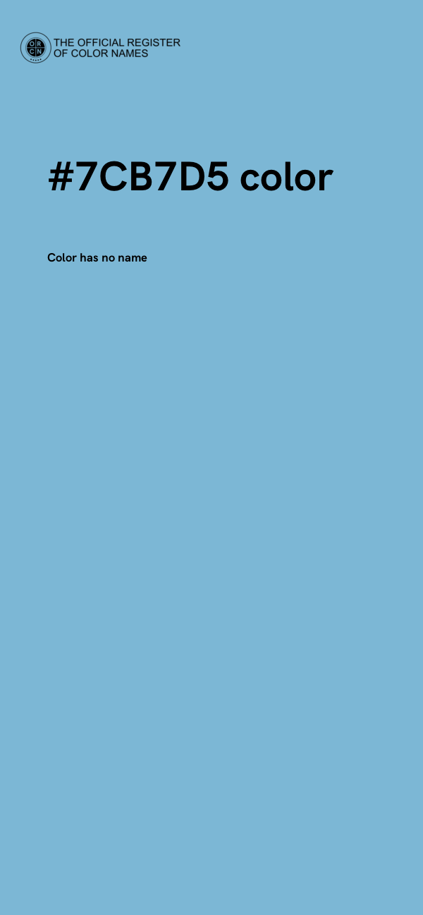 #7CB7D5 color image