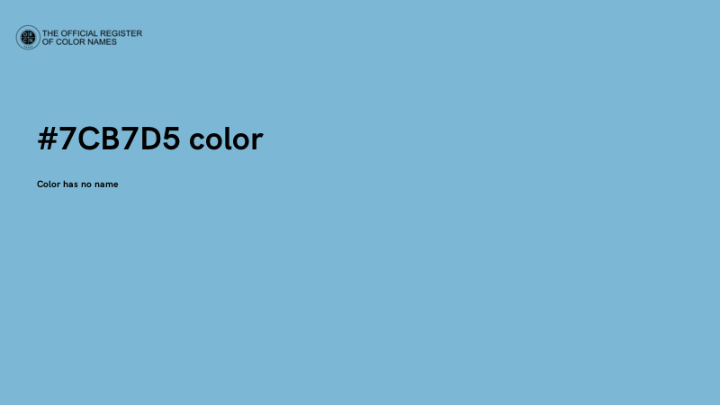 #7CB7D5 color image