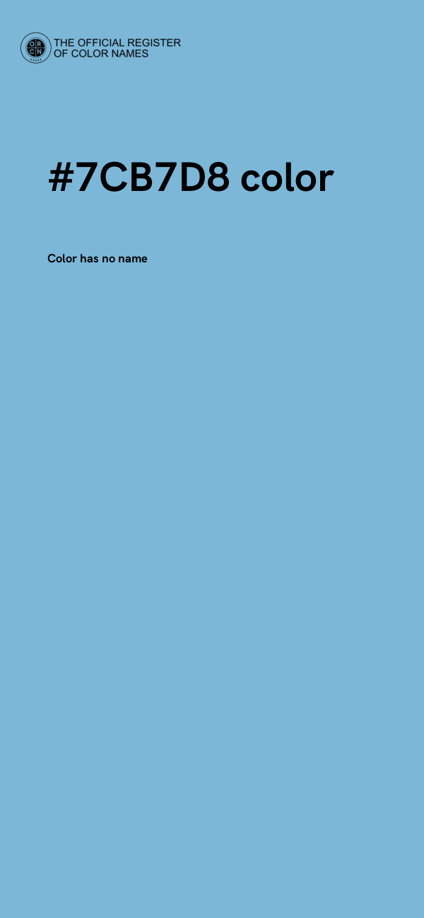 #7CB7D8 color image