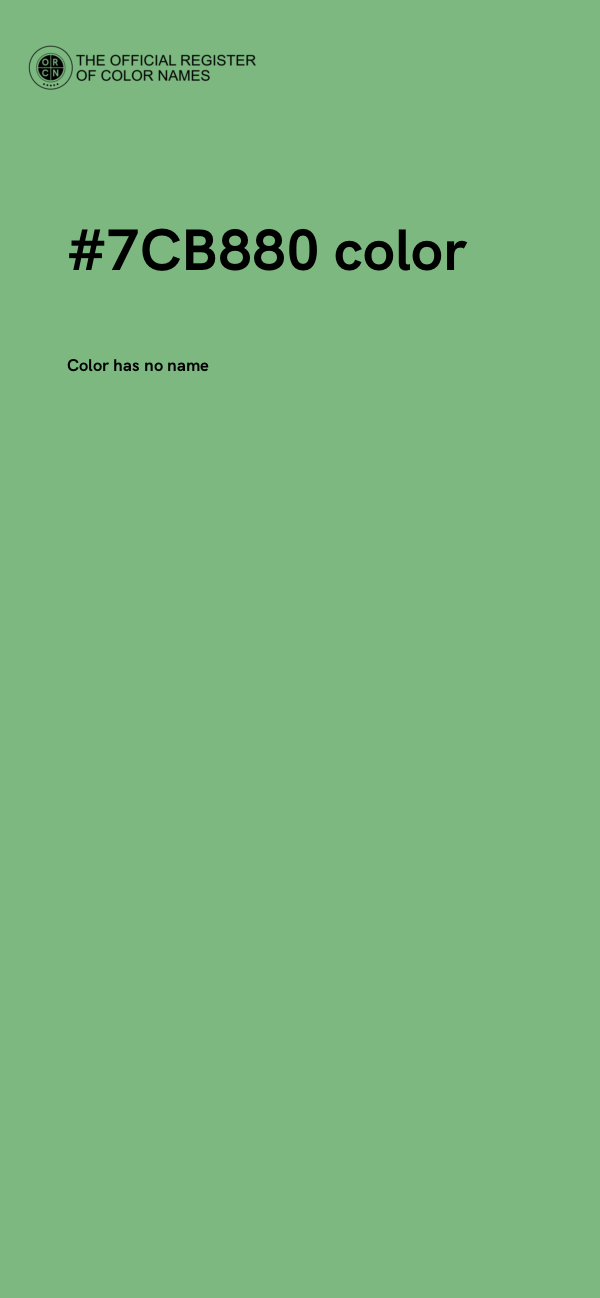 #7CB880 color image