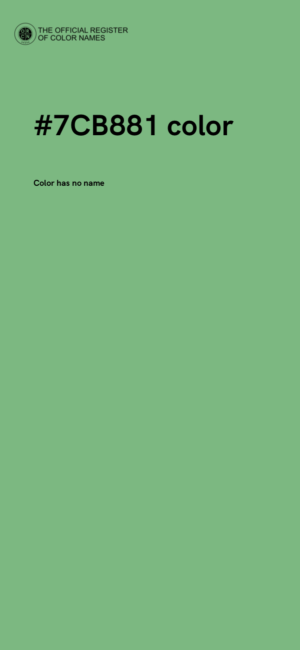 #7CB881 color image