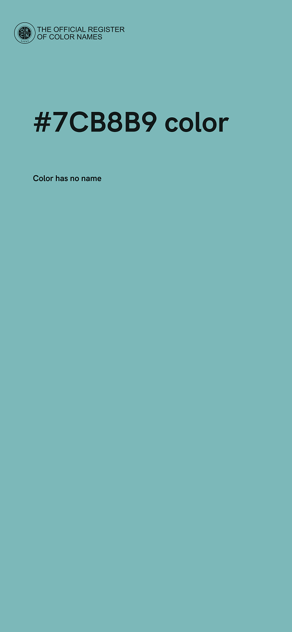 #7CB8B9 color image