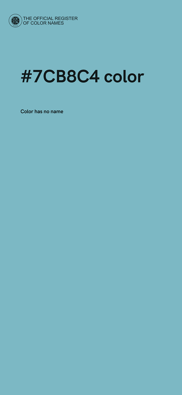 #7CB8C4 color image