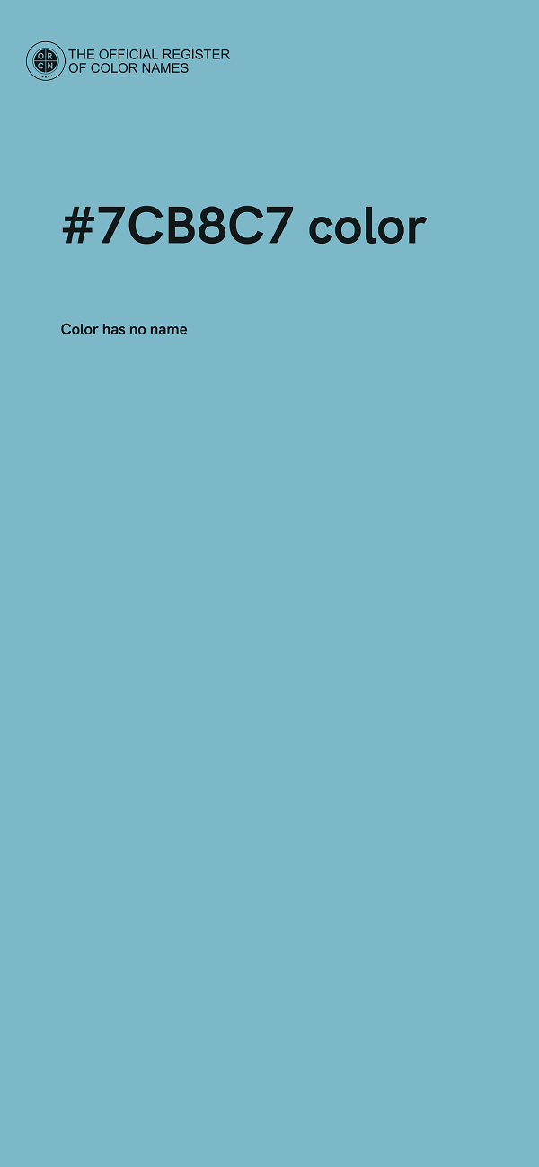 #7CB8C7 color image