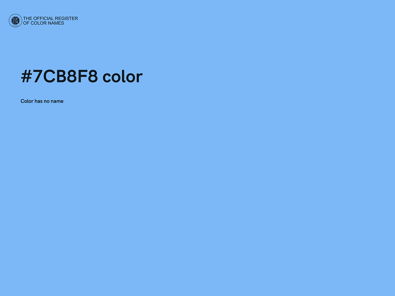 #7CB8F8 color image
