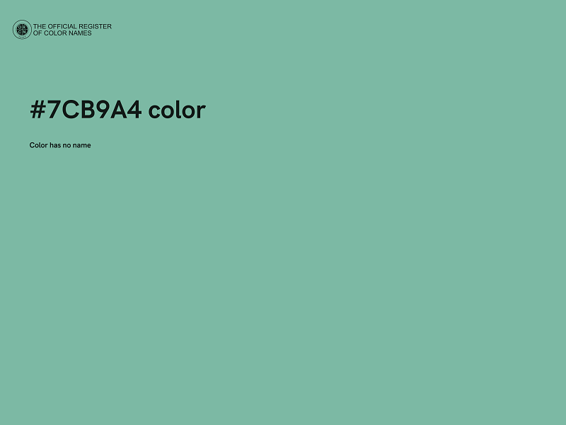 #7CB9A4 color image