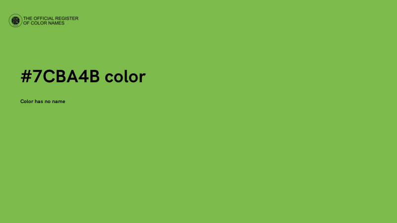 #7CBA4B color image