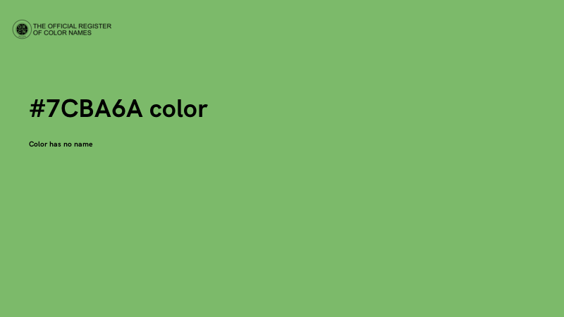 #7CBA6A color image
