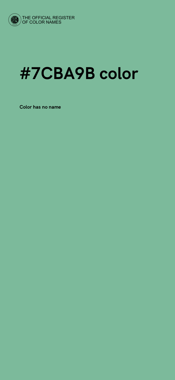 #7CBA9B color image