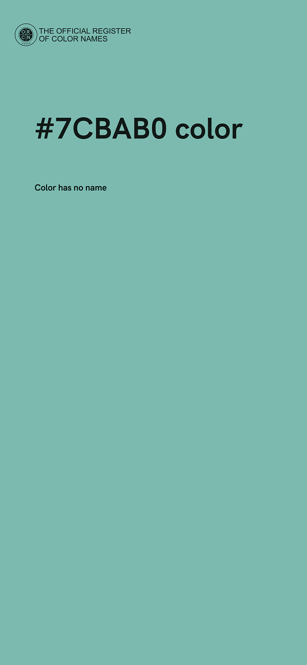 #7CBAB0 color image