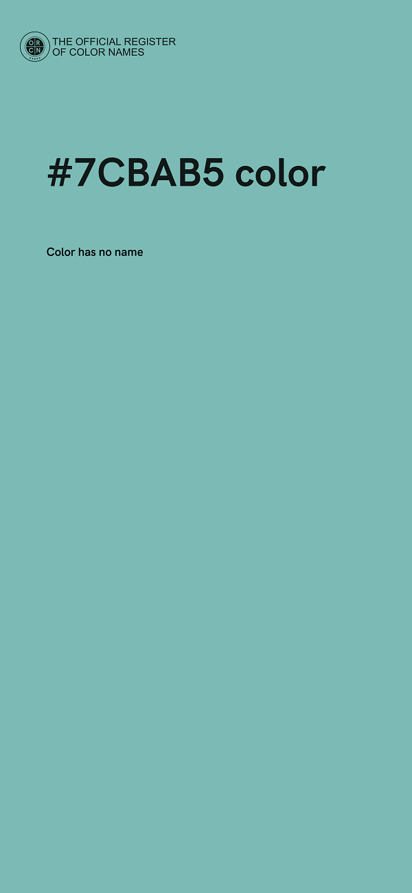 #7CBAB5 color image