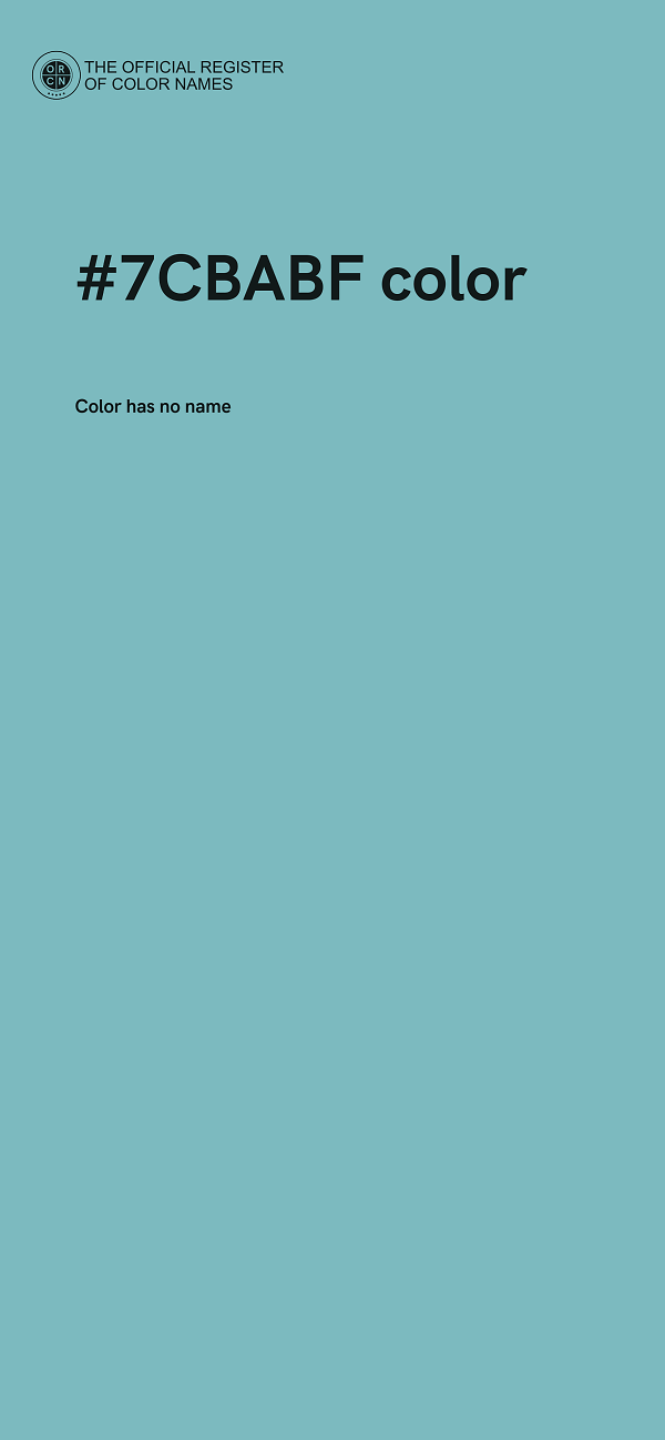 #7CBABF color image